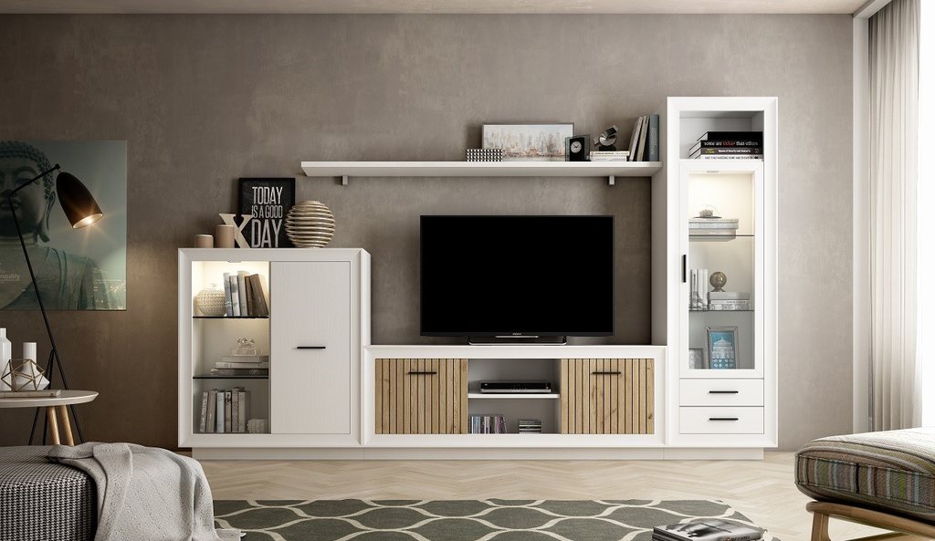 Mueble de TV  Compra al por mayor de estanterías de madera para